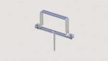 SQUARE PIPE CLAMP - WITH BASE