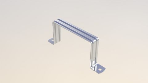 SQUARE PIPE CLAMP -  WITHOUT  BASE